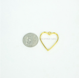 5pcs / 10pcs Heart Gold Bezel • Open Bezel for Resin Arts and Crafts