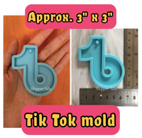 Tik Tok Silicon Mold • Tiktok Mold for Resin Arts and Crafts