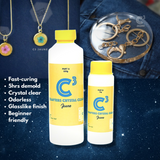 C3 Epoxy Resin (Jaune) • Fast-curing, crystal clear, odorless jewelry resin, topcoat, countertop